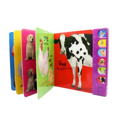 China Children Study Kids 100 Animals Learning Books With Sounds Hidden Buttons Music Board for sale