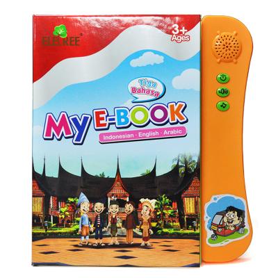 China Kids Study ELB-09 Eletree Talking Toy Bilingual Illustrated Children's Alphabet Vocabulary Push Button Education Sound Study Book for sale