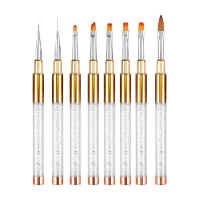 China Beauty Care Make Tools Gradient Drawing Pen Pull Line Light Therapy Round Nail Art Brush Set Daisy Plaid French Bevel Crystal 2022 New Mouth Main Dishes for sale