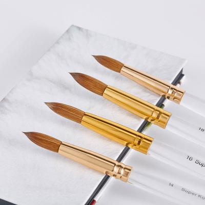 China 2022 New Hot Selling High Quality French Acrylic Nail Art Brush Tool Kolinsky Hair Nail Cheap Price Handle New From China Factory for sale