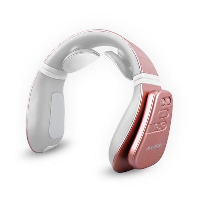 China 2021 Low Price Electronic Pink ABS Plastic Instrument Passionate Neck Massager for sale