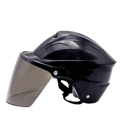 China New Type Black Electronic ABS Plastic Electric Vehicle Wholesale Riding Helmet for sale