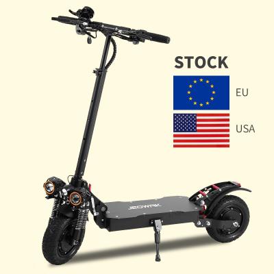 China Jeowak 48V 23Ah Dual Motor 1000W 2400W Scootmobile Unisex Motorcycle 10 Inch Off Road Pedal Assist Electric Scooter For Adults for sale