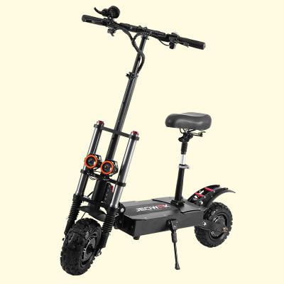 China High Power 60V 5600W Dual Motor 28Ah Jeowak Off Road Scooter Electric Bike High Resistance Unisex Fat Tire With Seat For Adults for sale