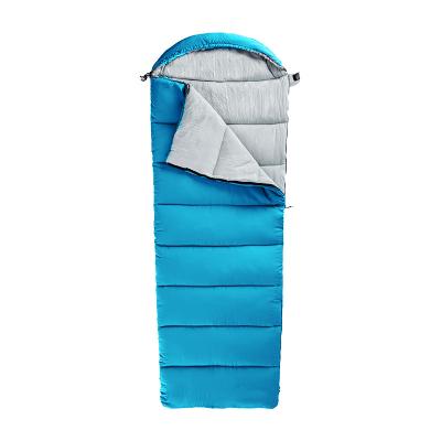 China 2300g Portable Outdoor Camping Sleeping Bag + Comforter + Cushion Envelope Hood Warm Sleeping Bag for sale