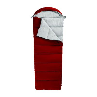 China Portable Outdoor Camping Warm Sleeping Bag + Comforter + Cushion Envelope Hood Sleeping Bag 1800g for sale