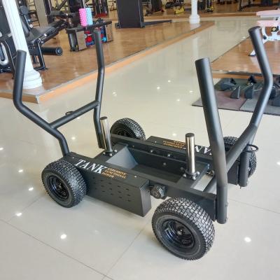 China Commercial Fitness Equipment Sled With Wheels For Strength Training Free Weight for sale