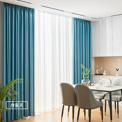 China Luxury Blackout Bedroom Shading Curtains For Living Room Ready Made With Customized Design for sale