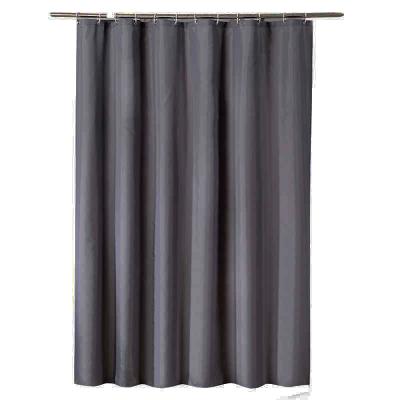 China Sustainable Shower Curtain Set Modern Gray Digital Printed Fabric Polyester Fabric In Good Reputation Hot Selling All-season Customized for sale