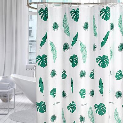 China Factory Sustainable Style Luxury Shower Curtain Sets With Ring Hook Bathroom Curtain Set Shower for sale