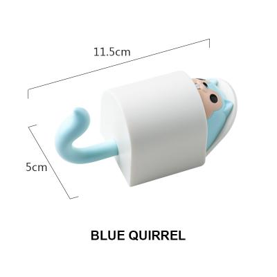 China Household Durable Squishy Perforated Cartoon Hook Cute Squirrel Decorative Main Hook for sale