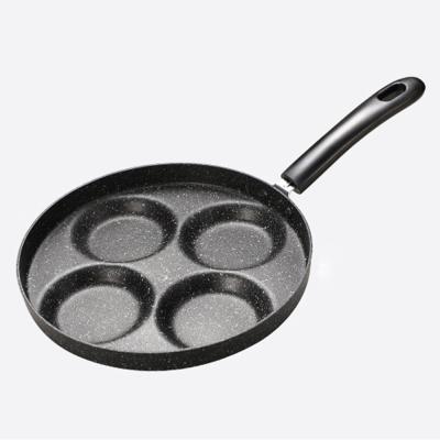 China Minimalist Omelette Small Pan Breakfast Egg Dumplings Nonstick Pancake Frying Fried Egg Mold Maifan Stone Pan Mini Four Hole Flat Bottom for sale