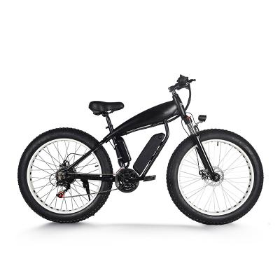 China Aluminum alloy US and EU hot sale electric bicycle 48v 350w electric chain drive tire 26inch road mountain bike wholesale for sale