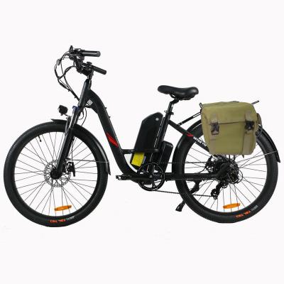 China Hot Sale 500w Bicycle 26 Inch British Eu Aluminum Alloy Motor 48v 10ah Battery Moped Lady Urban Electric Road Outdoor Bike for sale