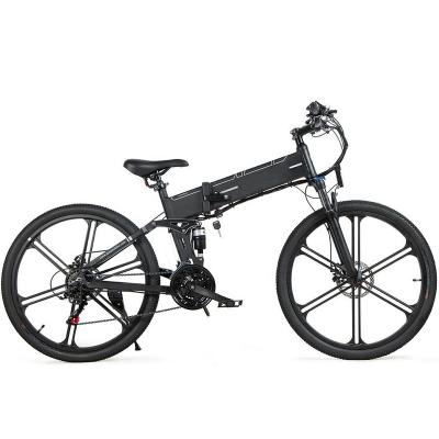 China Aluminum Alloy Eu In 250w Folding Electric Bicycle 48v 8ah Lithium Battery 7 Speed ​​Shift Off Road Fat Tire Electric Bike for sale