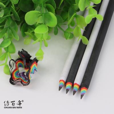 China office & Hot Sales Custom Logo Pencil School Pencil Eco-friendly Recycled Diary HB Paper Pencil for sale