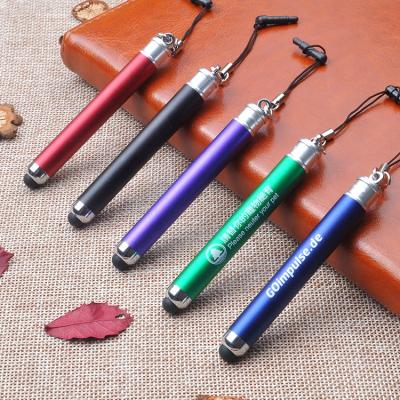 China Good Quality Customized Mobile Phone Touch Stylus Pen With Lanyard For Iphone And Ipad for sale