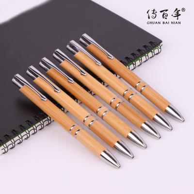 China Hot Sales Cheap Promotional Pen Eco-Friendly Handmade Bamboo Pen With Custom Logo for sale