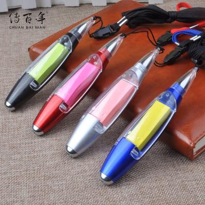 China Promotional Sticky Note Pen Hot Sales Promotional Notepad Led Luminous Pencil for sale