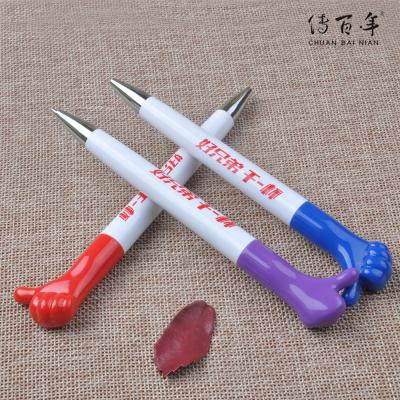 China New Design Pen 2021 Promotional Advertising Thumbs Up Hand Signal Plastic Ball Pen for sale