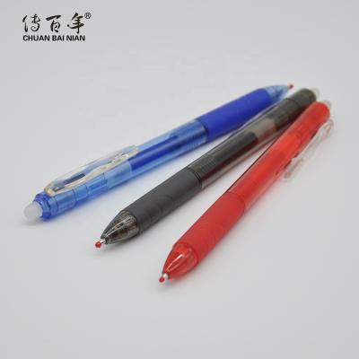 China Hot Sales Promotional Plastic Pen Retractable Ball Pen With Erasable Ink for sale