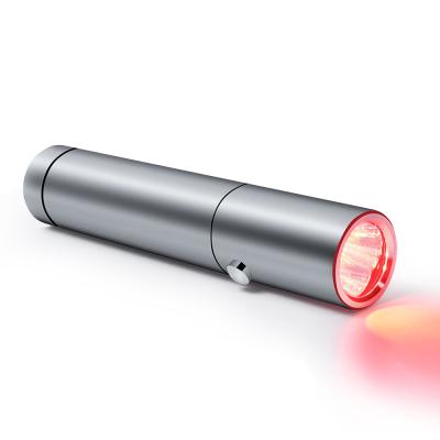 China Dye Removal Manufacturer Custom Brand Logo 630nm 660nm 830nm Portable Red Infrared Light Therapy Torch for sale