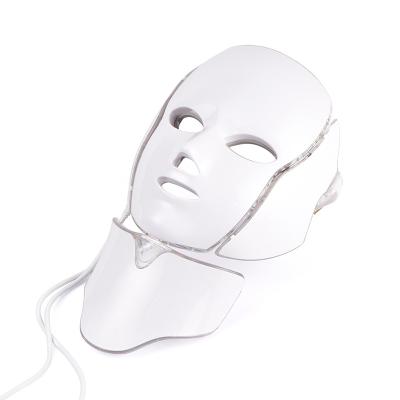 China Pigment Removal Wholesale Beauty Care 7 Colors White Gold Facial Colored Light Therapy Led Mask For Skin Tightening for sale