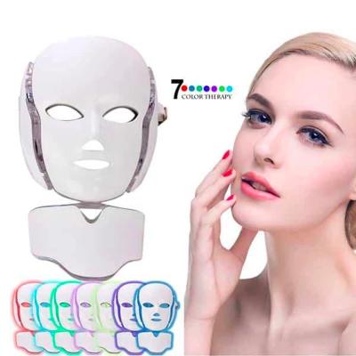 China Dye Removal REDYUT Wrinkle Remover 7 Color LED Photon Light Therapy Medical Professional Face Mask With Neck for sale