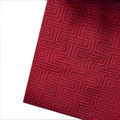 China Factory Wholesale Waterproof Embossed Fabric With Sponge For Car Seat / Bus Seat / Furniture Fabric for sale