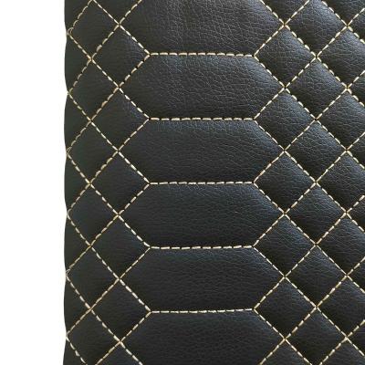 China Waterproof Embroidery PU PVC Synthetic Leather With Foam For Car Seat For Furniture for sale