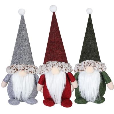 China Hot Sale Christmas Decoration Merry Christmas House Decoration Doll Multi Color Beard Ornament Party Santa Claus Dolls for sale