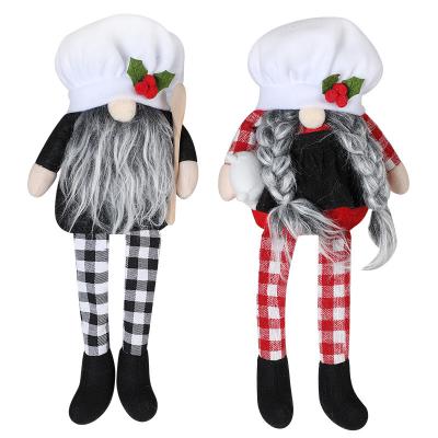 China Fashionable Design Christmas Decoration Gift Craft Head Gnome With Legs Christmas Decoration For Home for sale