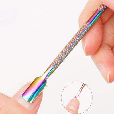 China Easy to Use Cuticle Nipper Double Sided Dead Skin Push Remover Manicure Nail Care Tool for sale