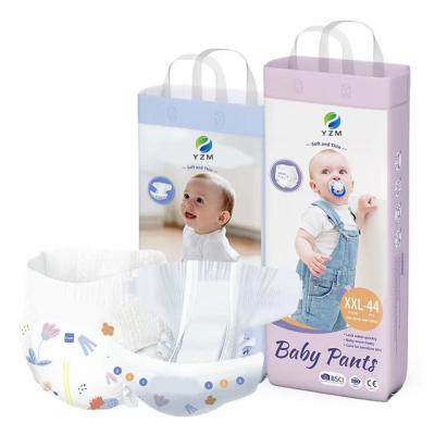 China Wireless Connection Diaper With Waist Band In White Super Soft Fast Absorbing for sale