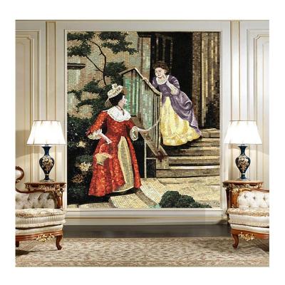 China CLASSIC Marble 3d Mosaic Tile Painting Mosaic Customized Smalti Art Picture Small Chips Pattern for sale