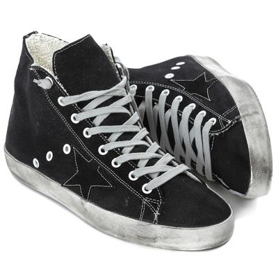 China Fashion Trend Goldens Francy Cotton Canvas Sneakers Gooses And Suded Star Anthracnoses Shoes for sale