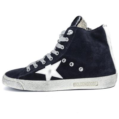 China Fashion Trend Goldens FRANCY SNEAKERS IN SUEDE WITH STAR Gooses Navy Suede LEATHER Sports Shoes for sale