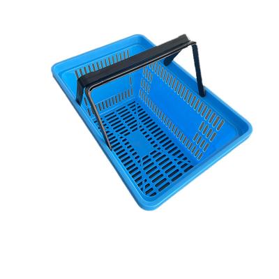 China PP Plastic Trolley Convenient Baskets Folding Supermarket Laundry Basket Plastic Shopping Baskets for sale