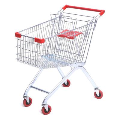 China High Quality Cheap Steel Grocery Cart Supermarket Trolley for sale