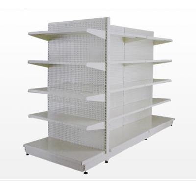 China Double Sided Shelving Steel Display Rack Retail Store Display Rack Supermarket Shelves Display for sale