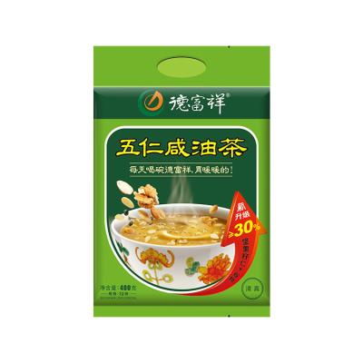 China Custom brand 400g high quality normal China wholesale hot sale wuren flavor oatmeal salty instant snack for nutritious breakfast for sale