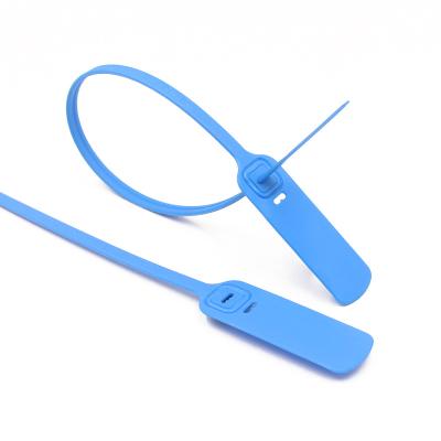 China All kinds of logistics containers PN-PS2101 disposable tight plastic container pull seal safty lock with barcode for sale