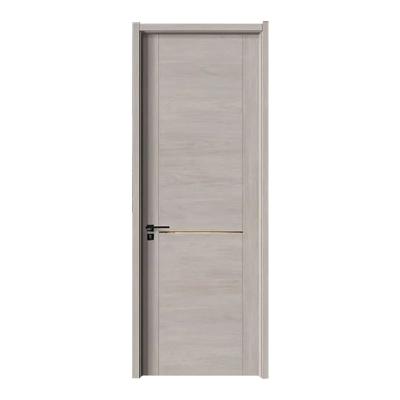 China Wholesale High Quality Waterproof PVC Full Panel Interior Doors Oval Wooden MDF Frame for sale