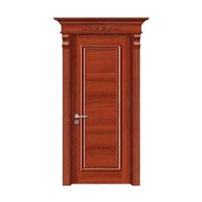 China New Eco-Friendly Original Color Solid Cheap Wooden Door Interior Waterproof Soundproof Wooden Door for sale