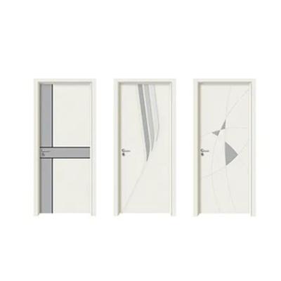 China Factory Custom Made High Quality Compound Eco-friendly Solid Wood Door Paint Door Bedroom Door Waterproof for sale