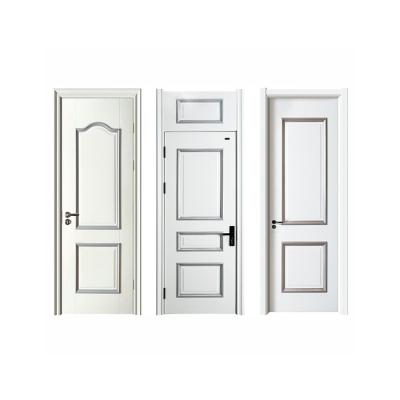 China Waterproof New Kitchen Office Door Single Suit Wood Door Without Paint Eco-Friendly Interior Multi-Layer All-Wood for sale