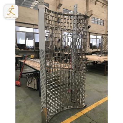 China Durable Stainless Steel Folding Doors Accordion Room Divider Soundproof Room Dividers Pretty For Ornament Bedroom Partition for sale