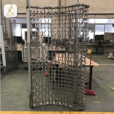 China Durable Stainless Steel Pipe Screens Modern Custom Metal Room Partition For Hotel for sale