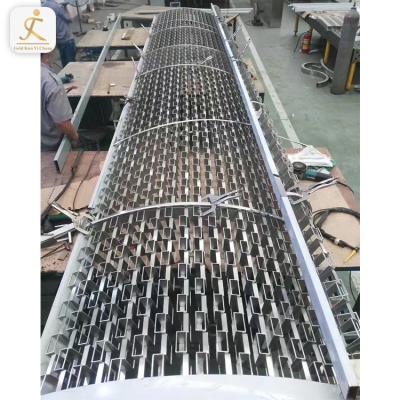 China Durable Stainless Steel Interiors Design Pipe Screens Custom Interior Wall Partition For Public Spaces for sale