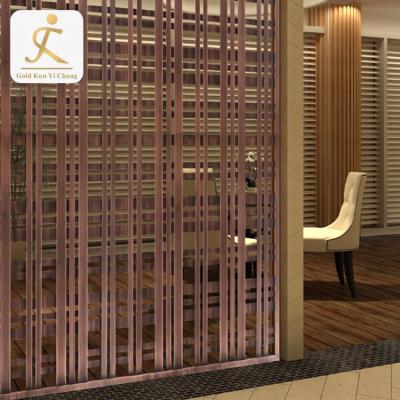 China Durable 304 Stainless Steel Framed Modern Home Room Divider Panel Laser Cut Wall Art Screen Decorative Laser Cut Metal Panel for sale